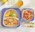 Import BPA Free Eco-friendly Melamine Dinnerware Bamboo Fiber Kids Feeding Tableware from China