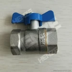 Brass Ball Valves For Gas With Butterfly Handle FemalexFemale, MalexFemale, MalexMale
