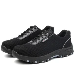 Breathable Anti-smash Puncture Proof Non-Slip Wear Resistance Rubber Mesh Men Safety Shoes Wholesale