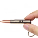 Bullet Shaped Multifunction Gift Ball Pen Survival EDC Laser Light  Ballpoint Pen With Led Keychain