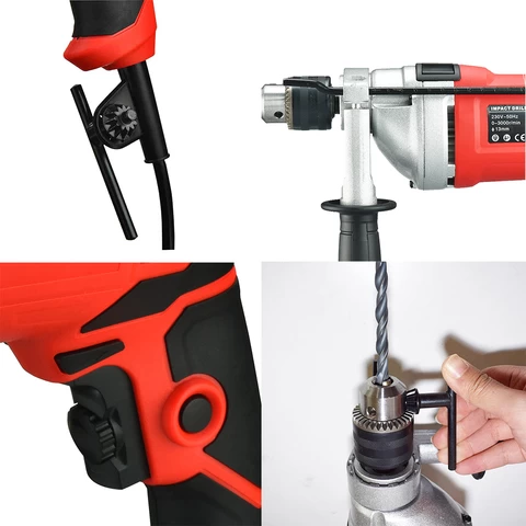 Burley 720W Portable High Quality Power Heavy Duty Electric Impact Drill Tools With Corded