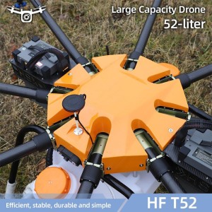 Buy Manufacture Direct 52L Capacity Agro Pesticide Farm Spraying Uav Disinfection Fumigation Agriculture Crop Drone with Remote Control