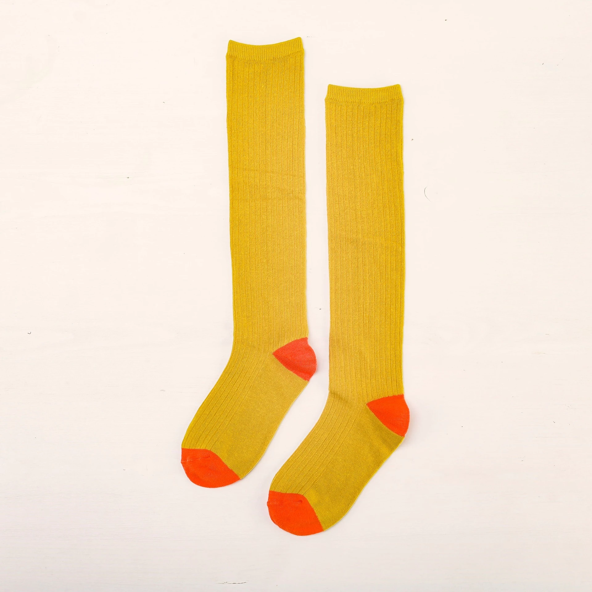 Calf High socks female plain thin tube socks cotton color stockings student cotton calf socks