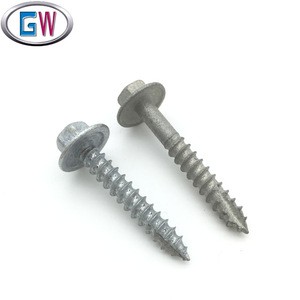 Carbon steel Cl4 galv hex head sds wood screw
