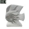 Carving Natural Stone Garden Animal Sculpture Fish Sculpture for Sale