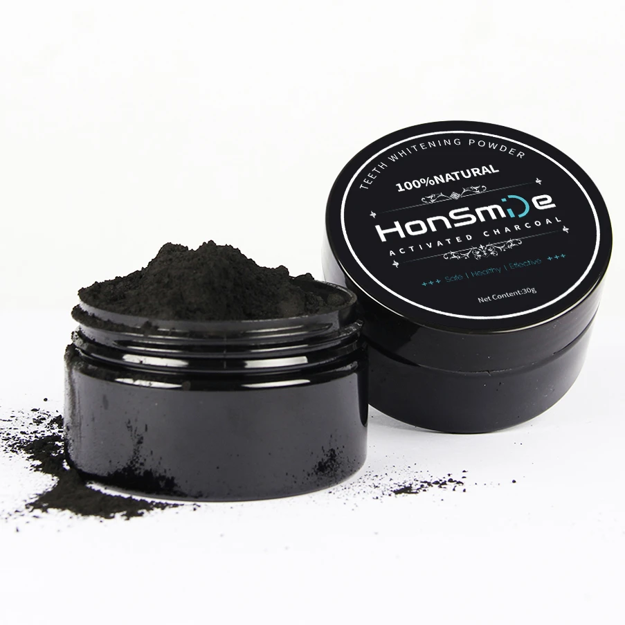 ce certificate fresh mint natural bright white coconot shell charcoal teeth whitening powder private logo