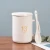 Import Ceramic Mugs 12oz Constellations Creative Mugs with Spoon Lid Porcelain Zodiac Milk Coffee Cup Drinkware from China