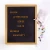 Import Changeable wood frame letter board / gold Frame felt letterboard with 3/4inch Letters from China