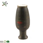 Cheap ceramic  bamboo handmade flower pots and vase