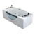 Import Cheap Price Luxury Rectangle Acrylic Freestanding Bathroom Tubs Whirlpool Massage Bathtub with 2 Seats from China