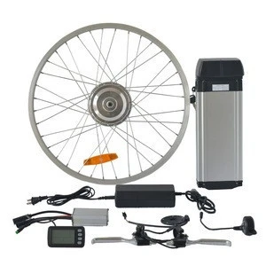 cheap rear wheel electric bicycle parts electric bike conversion wheel kits for sale