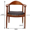 Cheap Upholstered ASH Wooden Restaurant Chair