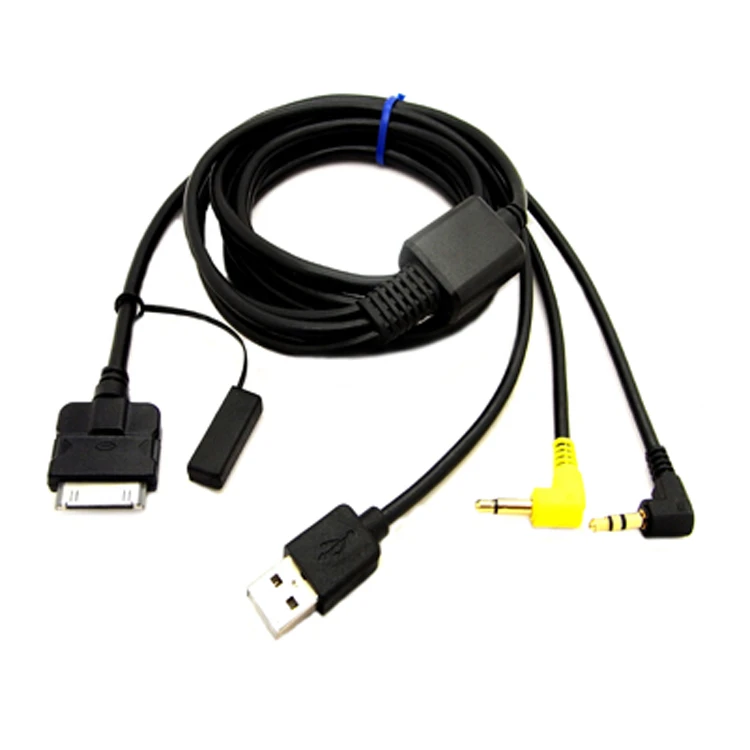 CHELINK Audio USB Cable of Kenwood KCA-ip202 2 Wire for Ipod Music and Video