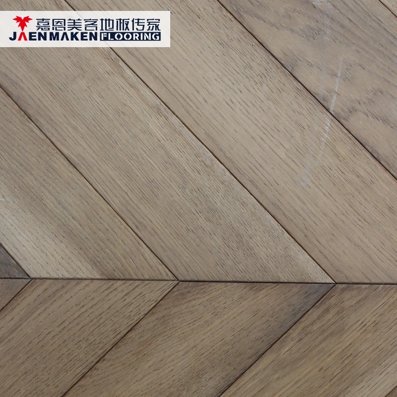 Chevron oak engineered wood flooring with comfortable new design
