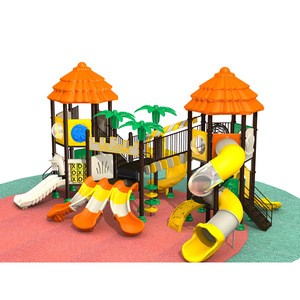 Children playground outdoor plastic playhouse for kids playing games equipment