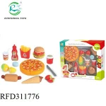 Children pretend play food kitchen pizza set toy