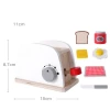 Childrens cooking tableware set simulates wooden kitchen toys