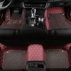 China auto accessories two layouts diamond stitches 3d car mat