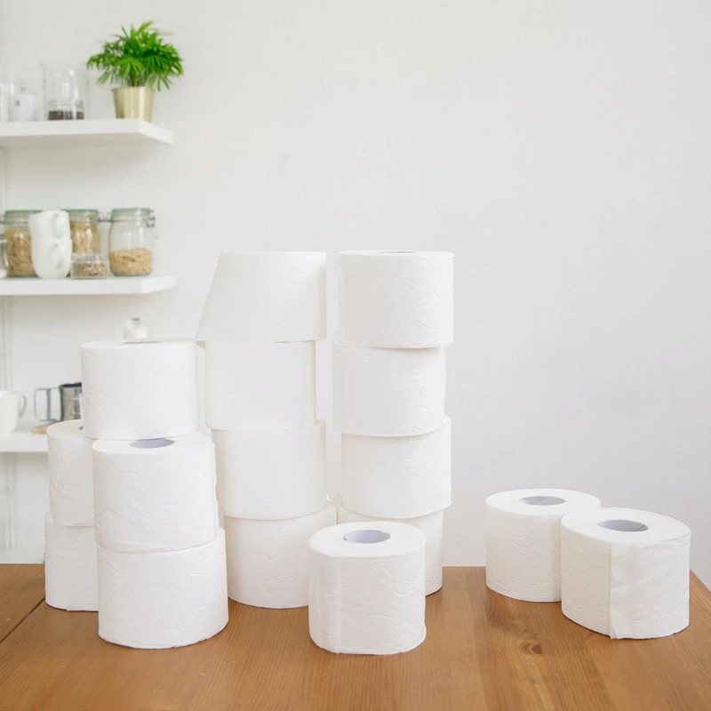China disposable wholesale High Quality  Cheap Printing Toilet Tissue Paper bathroom cleaning