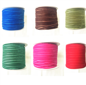 China factory High quality 10mm Colored velvet ribbon wholesale for clothing and gift wrapping