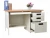 China factory KD furniture Metal steel office computer table office desk with three drawers