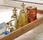 China factory supplied top quality corner basket bath rack cheap bamboo over ceramic serving bowl set with tray