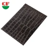 China free sample modern style Croco pattern premium quality self adhesive PU synthetic leather for bags surface