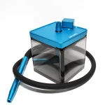 China Gold Acrylic Aluminum Small Portable Hookah Shisha Mini Wholesale Hookah with Carrying Bag