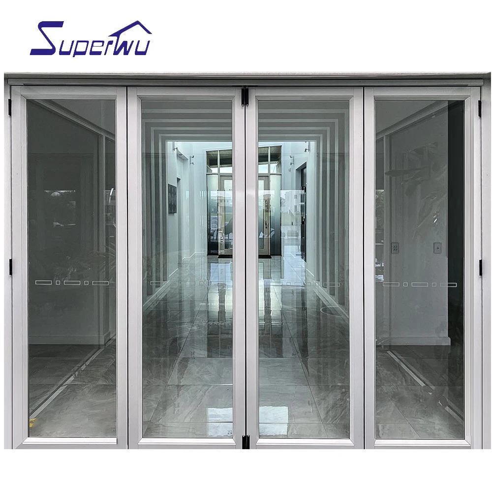 china manufacture french double seal-ing aluminium folding patio doors prices