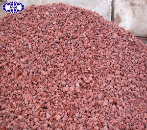 China nature landscaping stone red basalt rock for sale