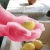 Import China products manufacture Kitchen Reusable Colored Magic Rubber Silicone Dishwashing Gloves from China