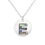Import China Wholesale Silver Round Disc Charm Abalone Shell Alphabet Letter A-Z Initial Letter Necklace For Promotion from China