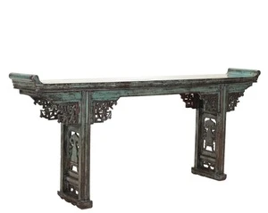 Chinese antique rococo furniture solid wood console table