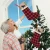 Import Christmas Tree Bedside Ornaments Gift Red Black Plaid Elk Christmas Stocking Indoor Christmas Decoration from China