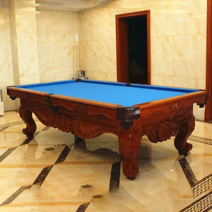 Classic antique carved pool snooker billiard table