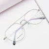 Classic Glasses Clear Lens Non Prescription Metal Frame Eyewear Men Women