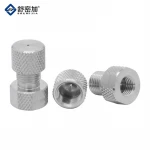 CNC lathe machining stainless steel hardware CNC machining custom brass and aluminum lathe parts nut core