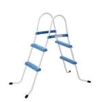 Coated Steel Frame 2 Steps Ladder Plastic Step Swimming Pool Ladder HT-W008