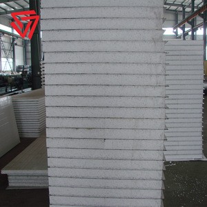 color steel plate foam insulated EPS cement sandwich panel