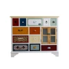 Colorful Vintage Living Room Cabinets Wooden Home Decoration Furniture Americana Country Style