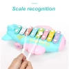 Colourful Keyboard Knock Piano Musical Instrument Toy Kids Educational Learning Plane Shape Lovely Xylophone Music Toy