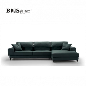 commercial Italian modern furniture design l shape fabric sofa set designs l shape living room sectional couch sofa 2020