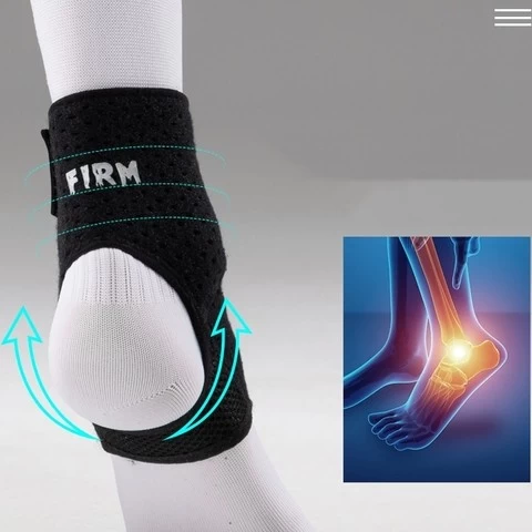 Compression Elastic Ankle Support Protection Sleeve Brace for Basketball Tennis Volleyball Sports Gym Workout Man Women