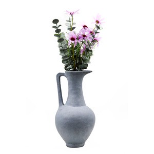 Concrete vase with Handle, Watering Can flower pot for Farmhouse Home Decor Wedding Centerpiece Deco