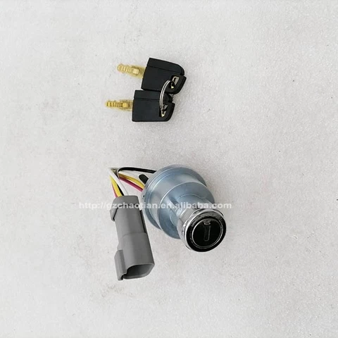 Construction Machinery Parts Switch with Wire 216B 226B 236B 246C Starter Ignition Switch 110-7887