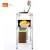 Import Contemporary design brilliant chrome finishing Wood board top small wire rack shelving bathroom shelves from China