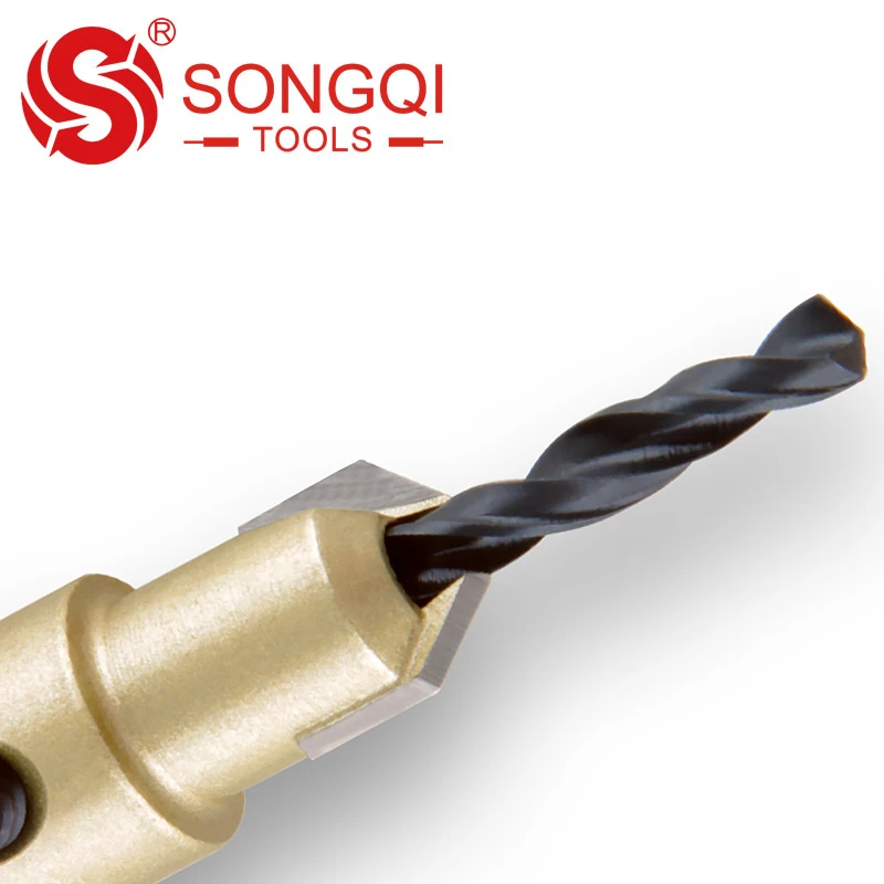 Countersink Drill Bit HSS Drill Bit  With Adjustable Woodworking Chamfering Counter Bits Perfect