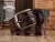 Import Cowhide Genuine Leather Belts Mens Western Floral Embossed Leather Waist Belts Vintage Leather Straps from China