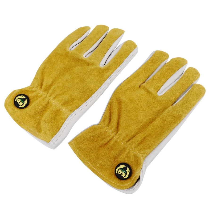 Cowhide Leather Work Glove Stock Driving Safety Work gloves
