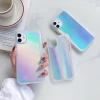 Creative Laser card cell phone case for iPhone SE/XR Color Contrast Separate button protection case